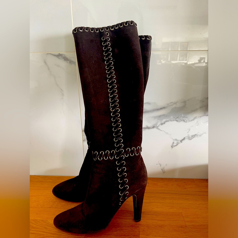 Prada Brown Suede Boots
